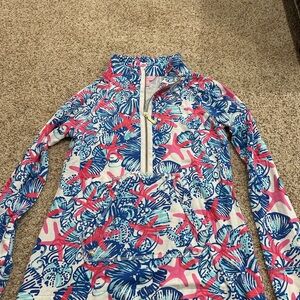 Lilly Pulitzer starfish half size sweatshirt size Small like new